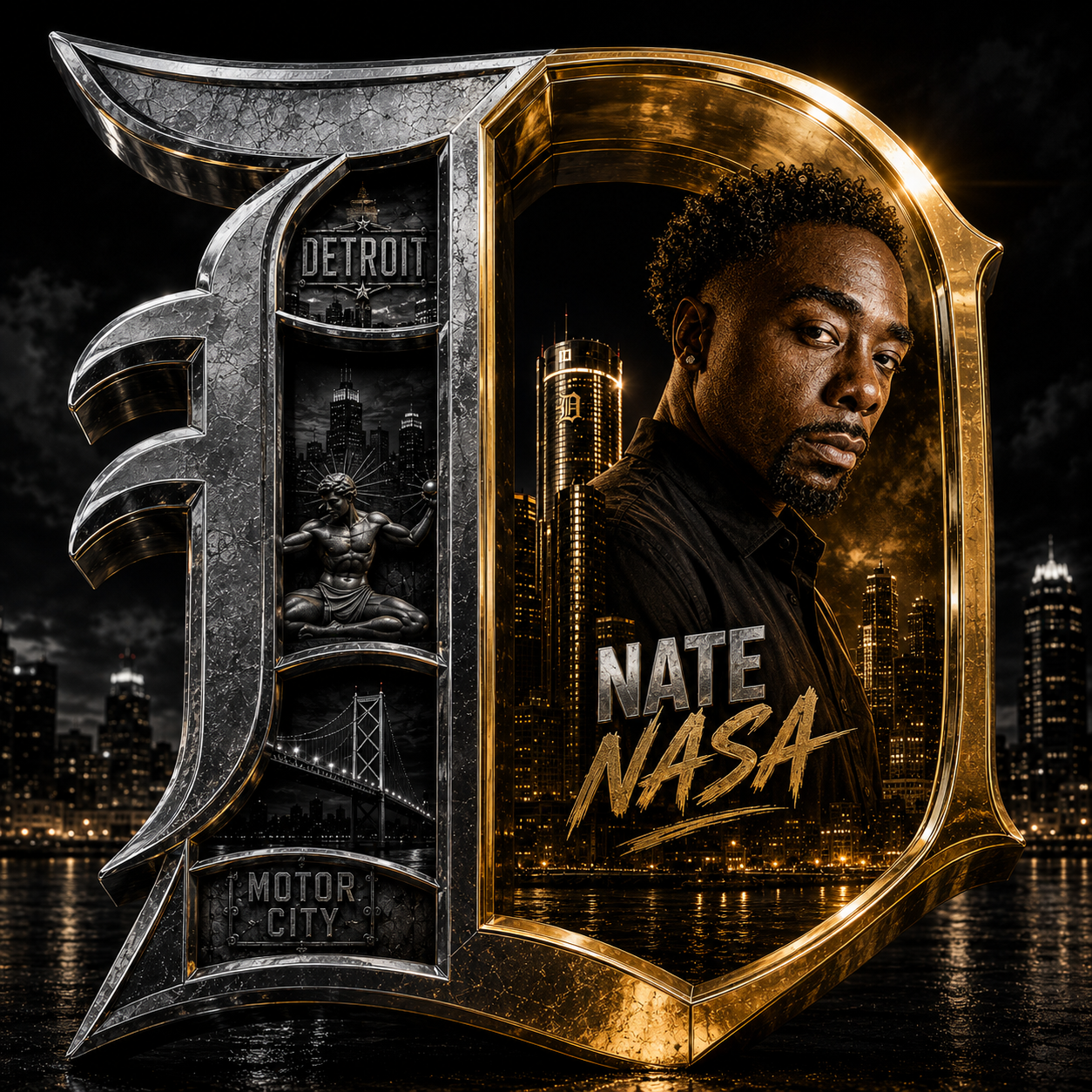 Detroit D emblem featuring NateNasa